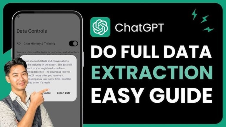How to Do a Full Data Extraction from Chatgpt