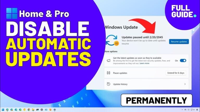 How to Pause Windows 11 Updates Permanently